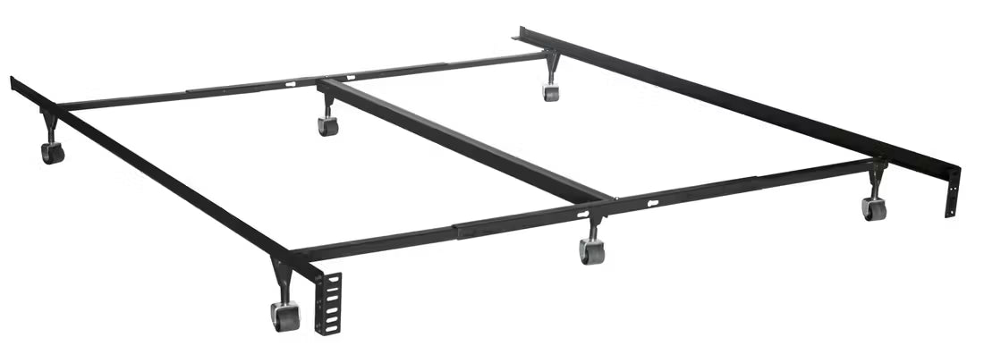 Metal Frame, 6 Legs with Wide Rollers and Center Support