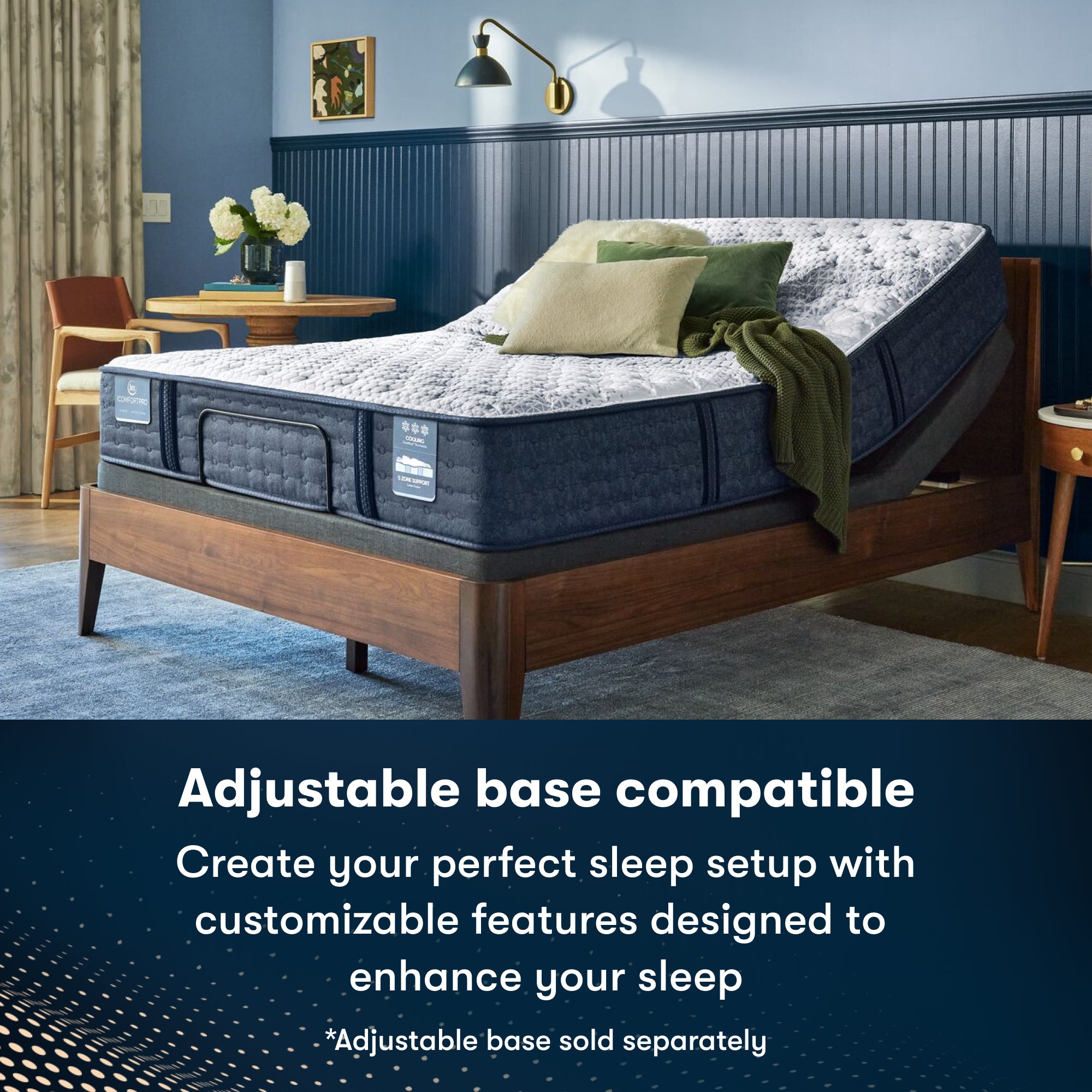 iComfortPro Dartmouth 15" Latex Foam Plush Pillow Top Mattress