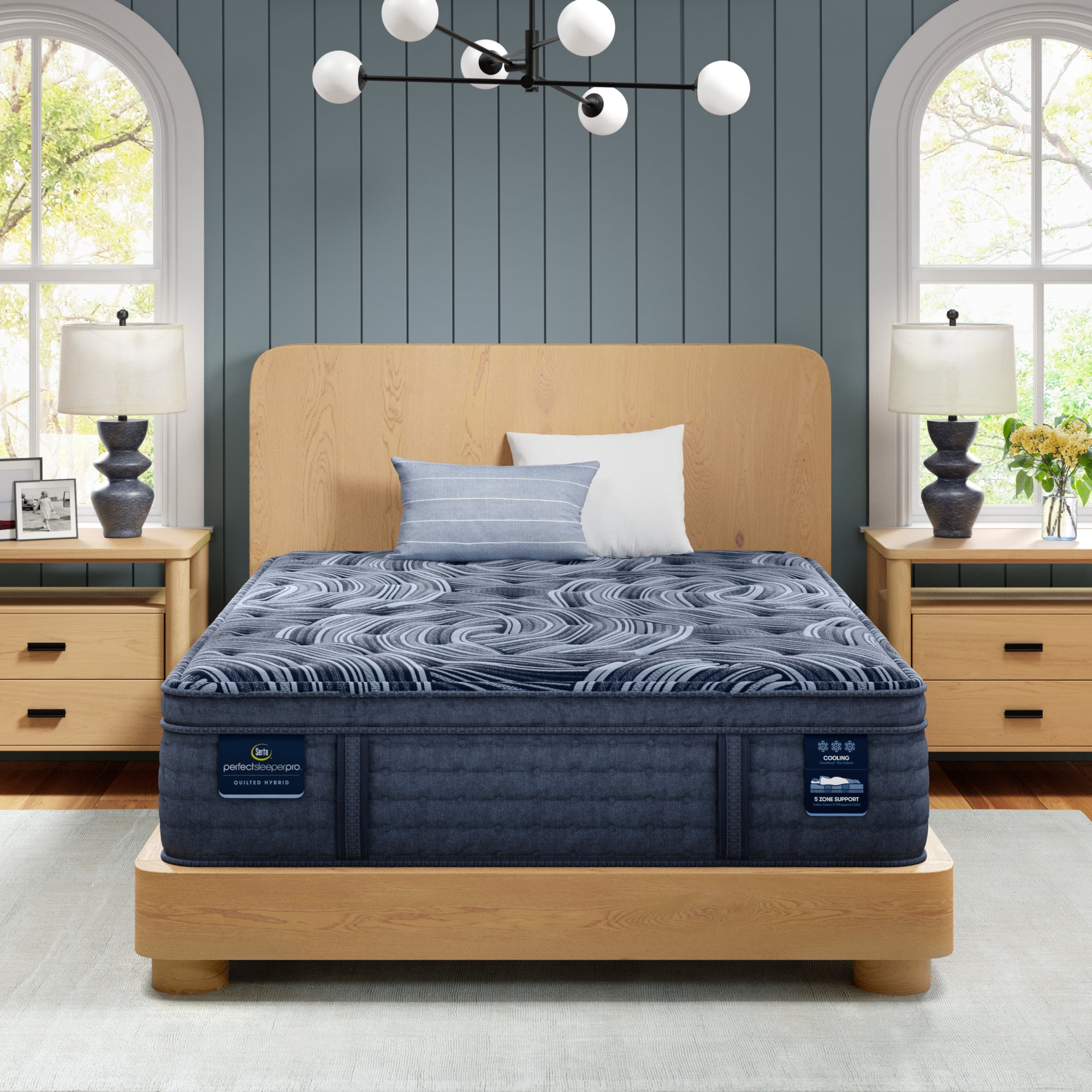 Perfect Sleeper Pro Valais 15" Latex Hybrid Plush Pillow Top Mattress