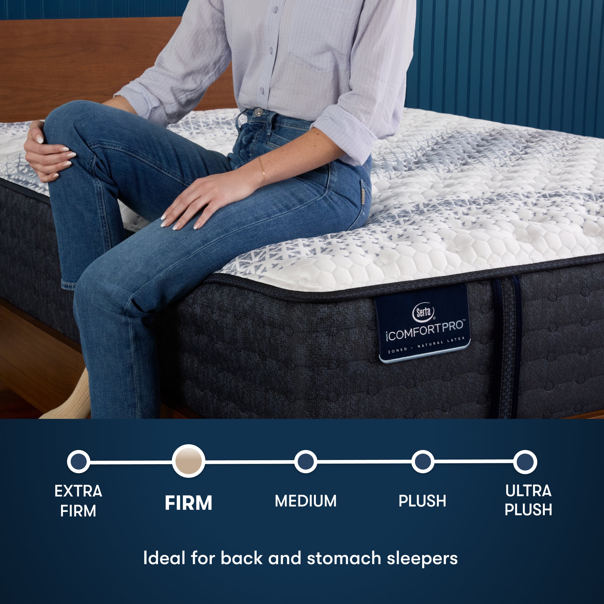 iComfortPro Kingston 14" Latex Foam Firm Mattress