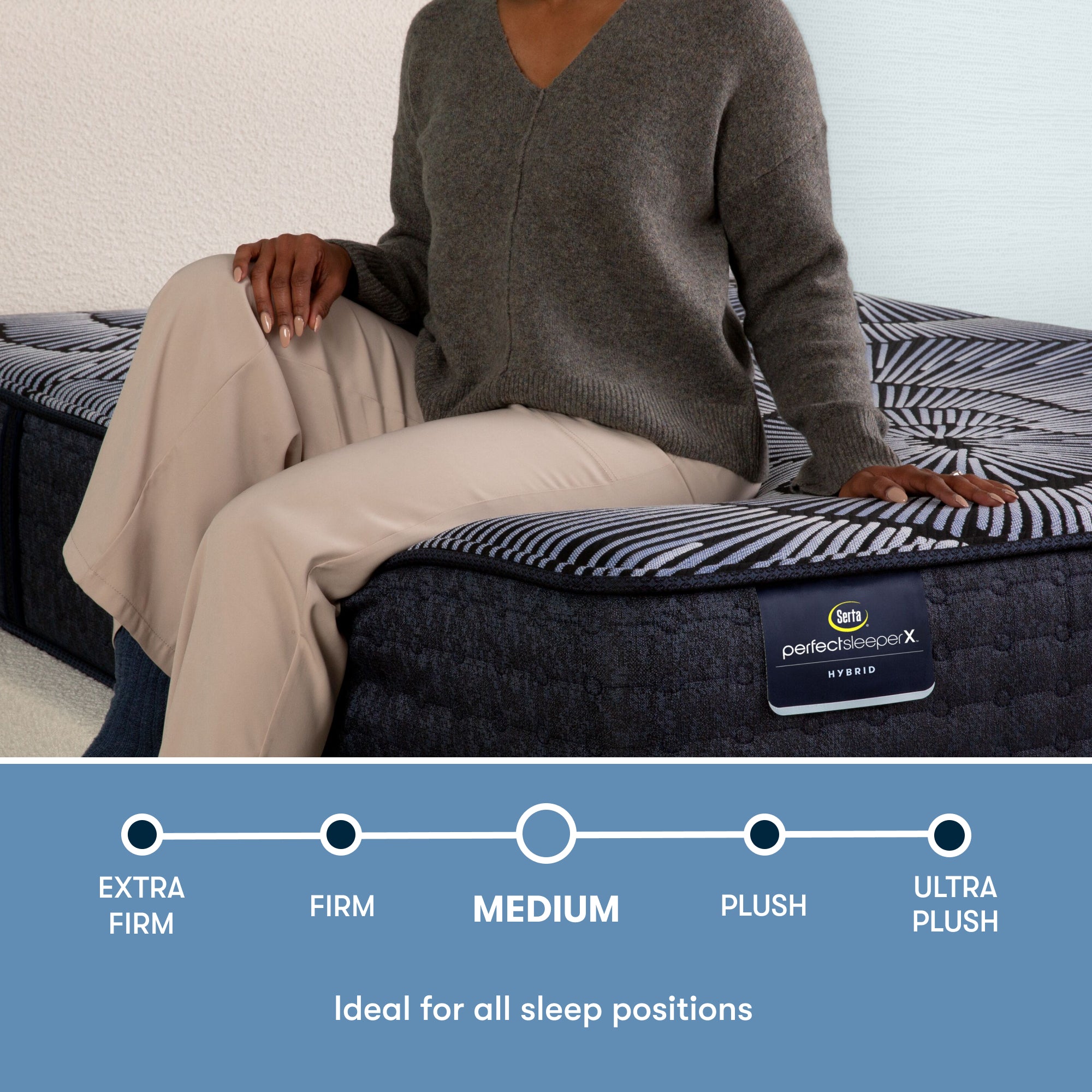 Perfect Sleeper X Kendall 13" Hybrid Medium Mattress